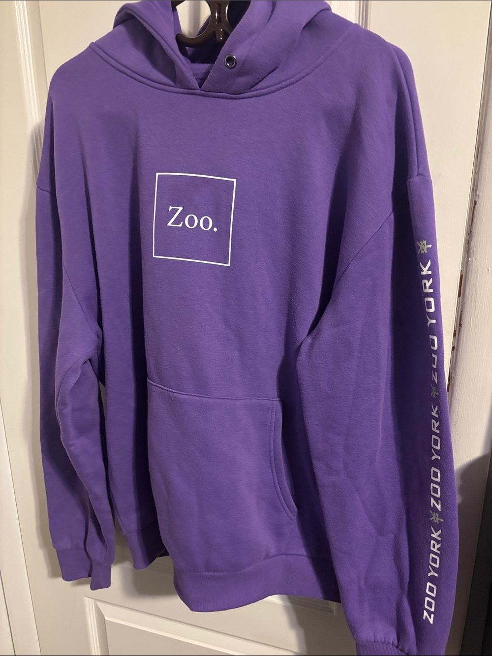 Zoo York Violet Pullover Hoodie with White Box Logo